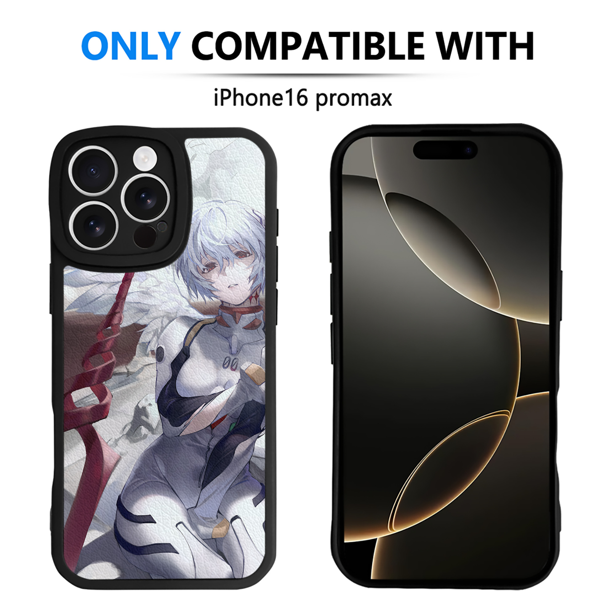 （画像用） EVA 新世紀エヴァンゲリオン 【iPhone 16シリーズ対応】シリコンスマホケース（レザー調） 材質：シリコン
